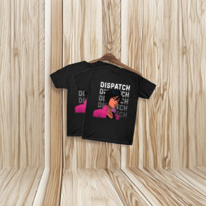 Dispatch Game Repeated Text Character T-Shirt
