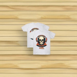 Dispatch Game Skull Headset Graphic T-Shirt