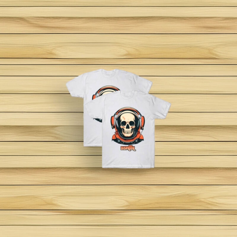 Dispatch Game Skull Headset Graphic T-Shirt