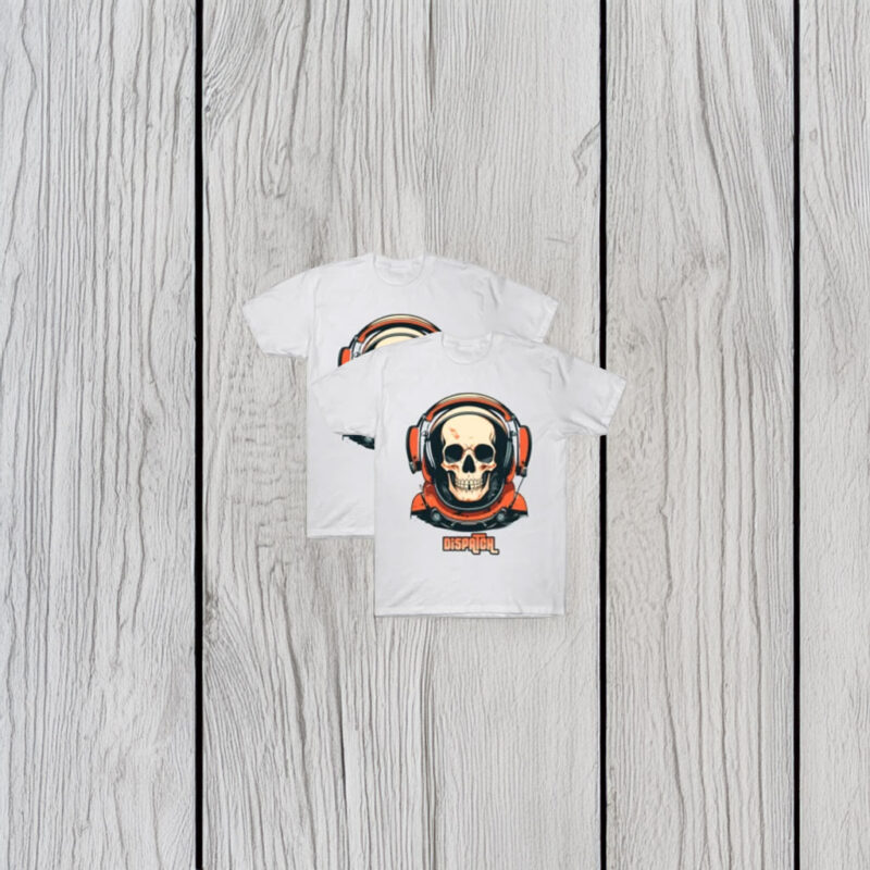 Dispatch Game Skull Headset Graphic T-Shirt
