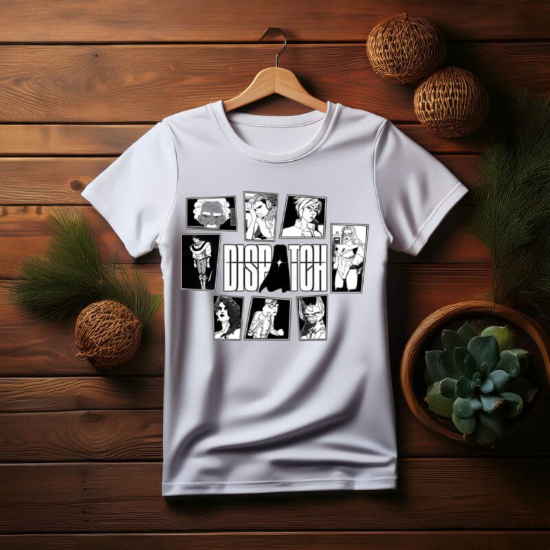 Dispatch Game – Mecha Man, Robert Robertson, Invisigal Characters T-Shirt