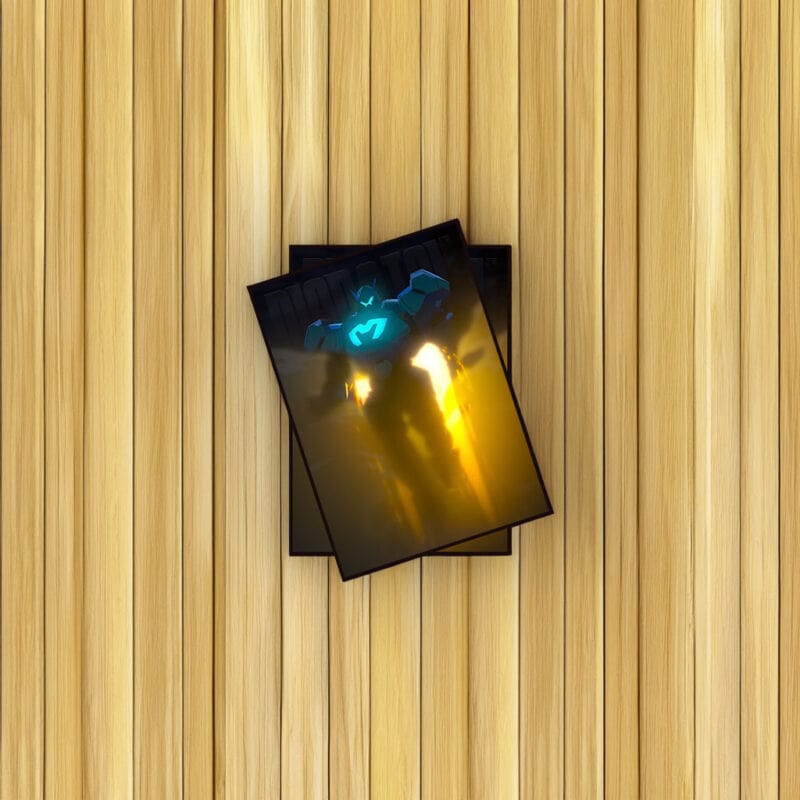 Dispatch Giant Mech Rising Through Smoke Sci-Fi Sticker