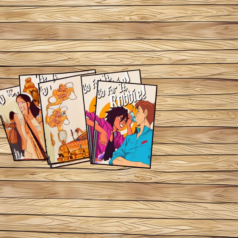 Dispatch Go For It Robbie Motivational Comic Sticker