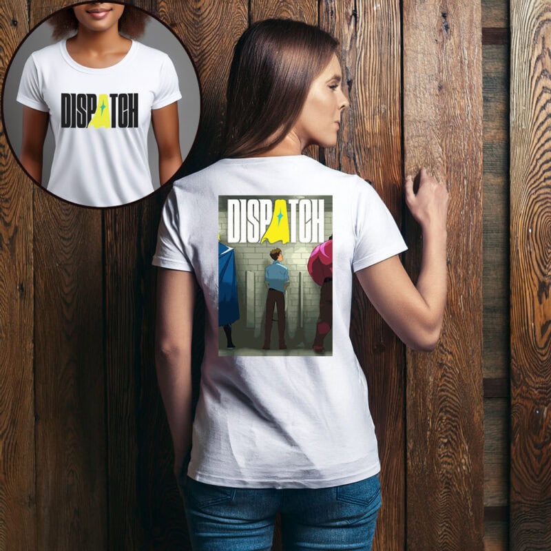 Dispatch Hallway Standoff Back View Scene Shirt