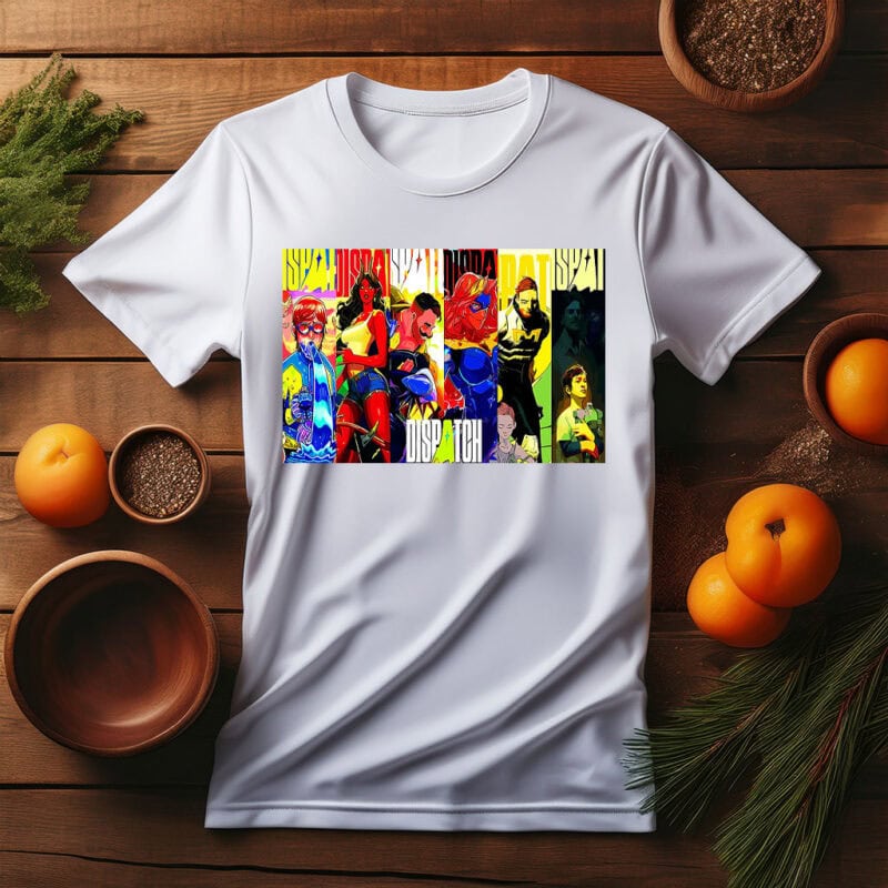Dispatch Heroes Collage Pop Art Comic Shirt