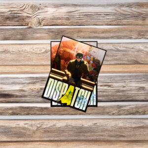 Dispatch Masked Vigilante Crowd Scene Sticker