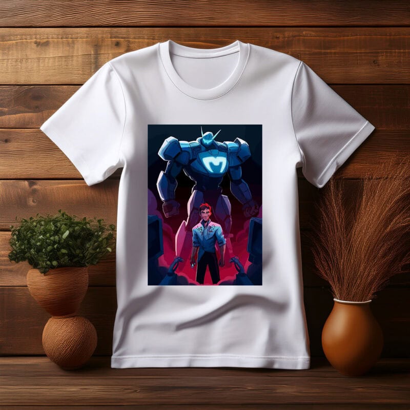 Dispatch Mech Guardian and Operator Sci-Fi Shirt