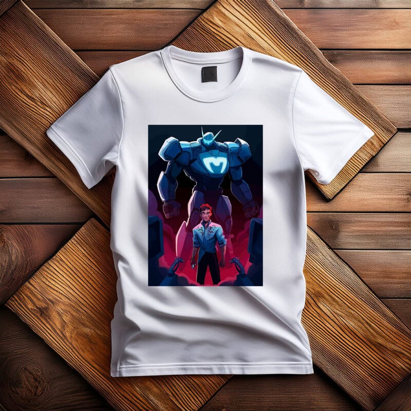 Dispatch Mech Guardian and Operator Sci-Fi Shirt