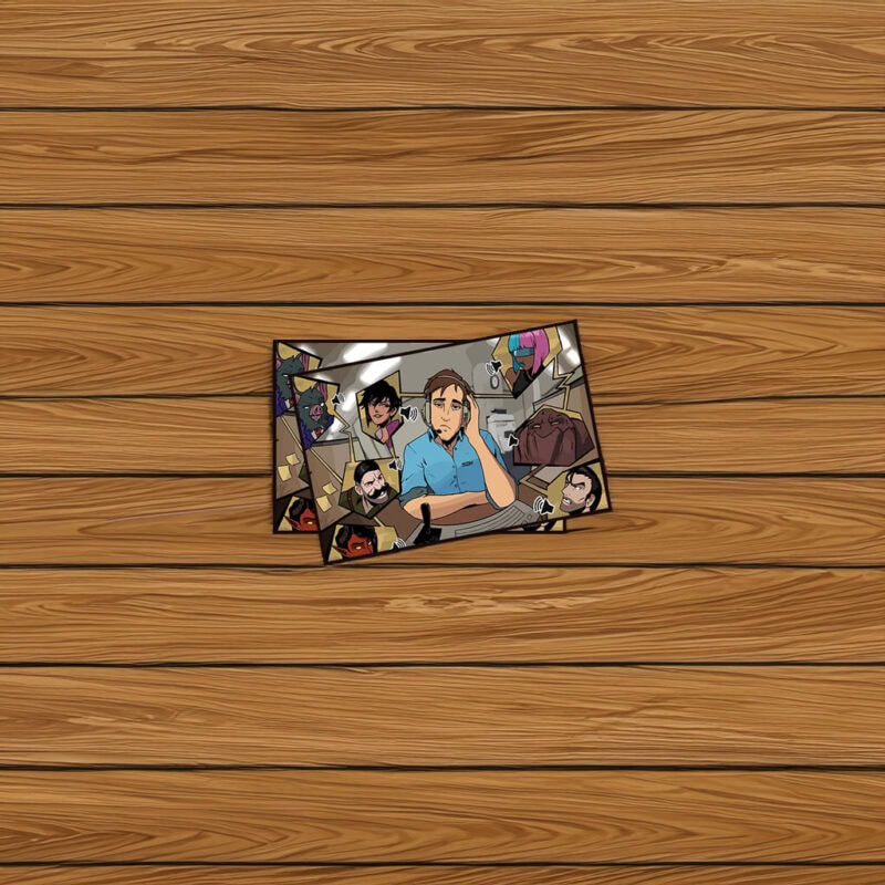 Dispatch Office Chaos Hero Control Room Sticker