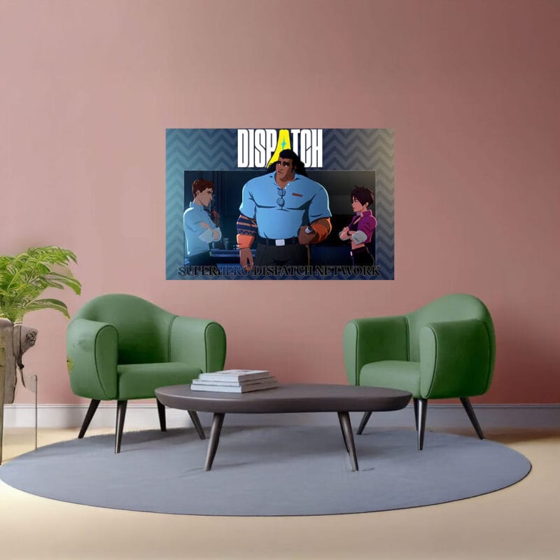 Dispatch Office Scene Superhero Network Poster