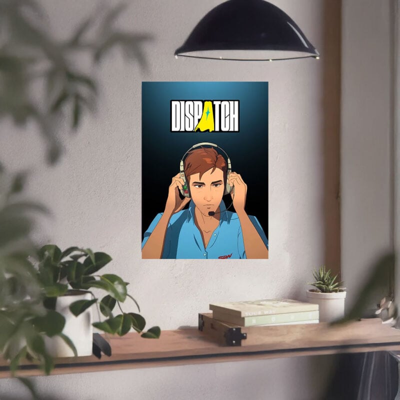Dispatch Operator Headset – Superhero Poster