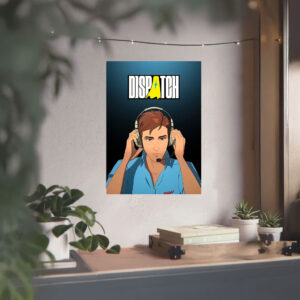 Dispatch Operator Headset – Superhero Poster