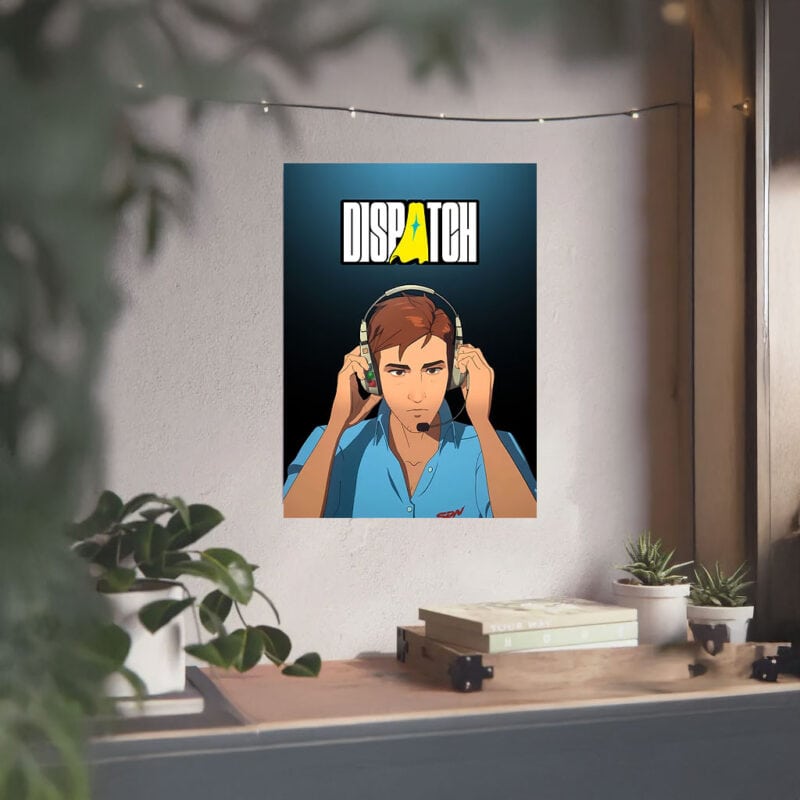Dispatch Operator Headset – Superhero Poster