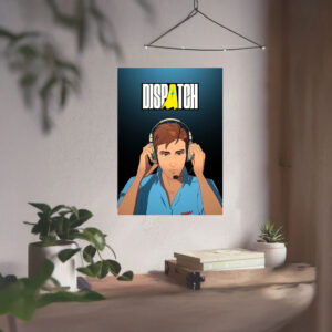 Dispatch Operator Headset – Superhero Poster