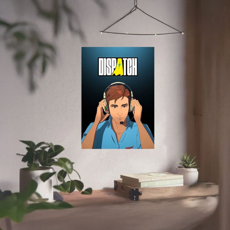 Dispatch Operator Headset – Superhero Poster