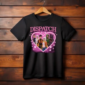 Dispatch Pink Heart Superhero Shirt