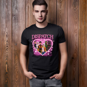 Dispatch Pink Heart Superhero Shirt