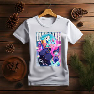 Dispatch Prism Neon Cyberpunk Heroine Shirt