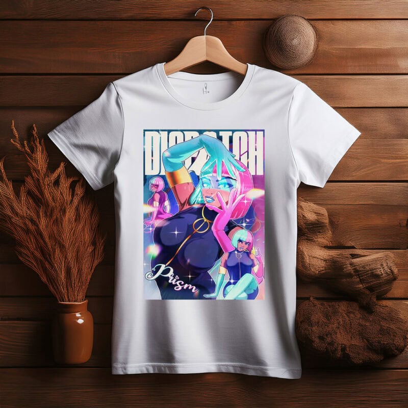 Dispatch Prism Neon Cyberpunk Heroine Shirt