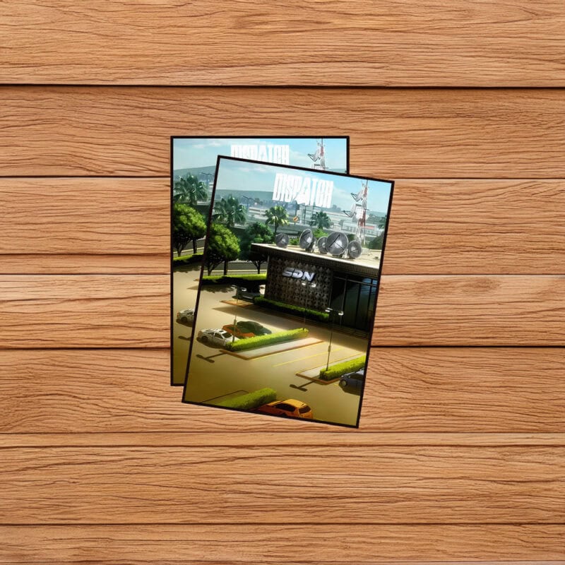 Dispatch SDN Headquarters Sci-Fi City Sticker