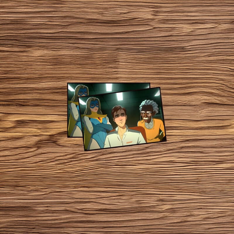 Dispatch Team Corridor Cinematic Illustration Sticker