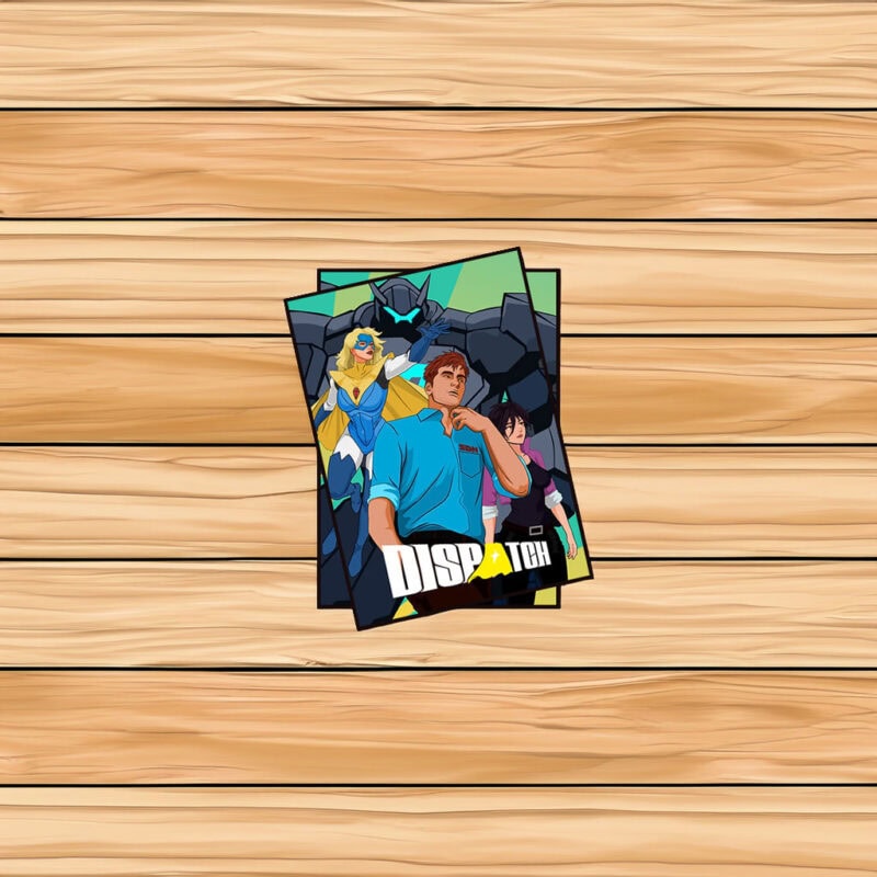 Dispatch Team With Mech Guardian Cinematic Sticker