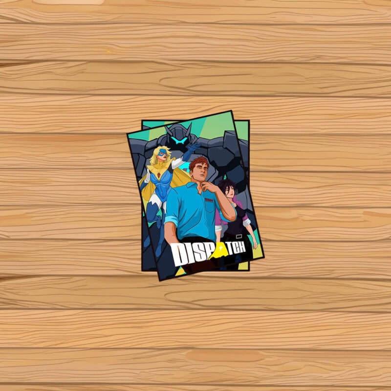Dispatch Team With Mech Guardian Cinematic Sticker
