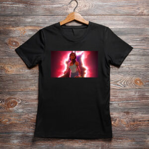 Empowered Anime Woman Energy Aura Cinematic T-Shirt