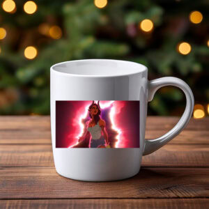 Empowered Woman Breaking Through Energy Light Mug