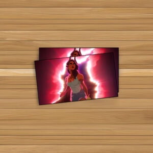 Empowered Woman Breaking Through Energy Light Sticker