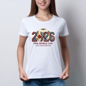 FIFA World Cup 2026 USA Canada Mexico Soccer Fan Tee