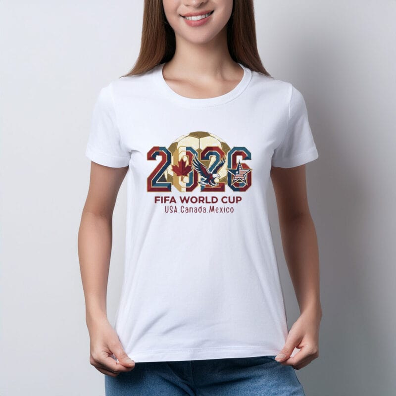 FIFA World Cup 2026 USA Canada Mexico Soccer Fan Tee