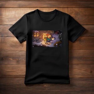 Fantasy Forest Adventure Illustration Storybook T-Shirt