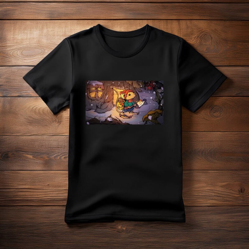 Fantasy Forest Adventure Illustration Storybook T-Shirt