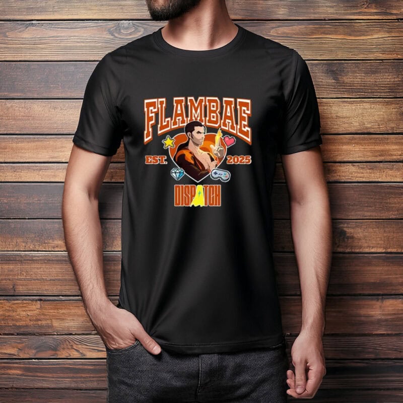 Fire Power Hero Graphic Tee EST 2025 – Flambaf Dispatch Shirt