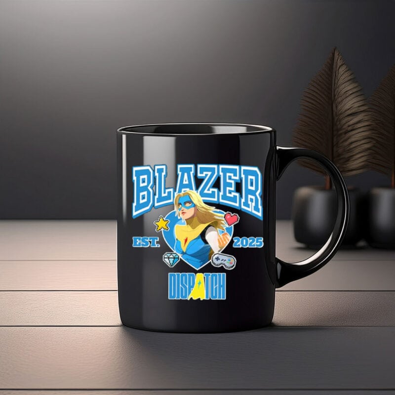 Fire Speed Hero Ceramic Coffee Cup EST 2025 – Blazer Dispatch Mug