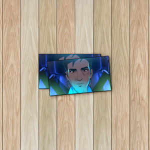 Focused Hero Pilot Cinematic Illustration Sticker