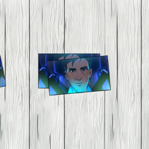 Focused Hero Pilot Cinematic Illustration Sticker