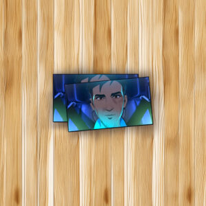 Focused Hero Pilot Cinematic Illustration Sticker