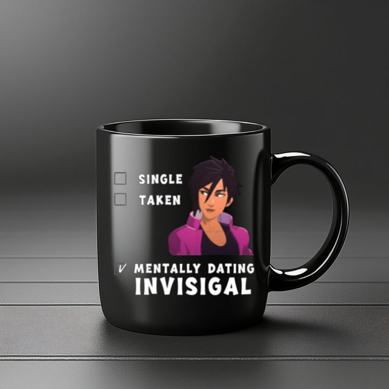 Funny “Mentally Dating Invisigal” Dispatch Game Mug