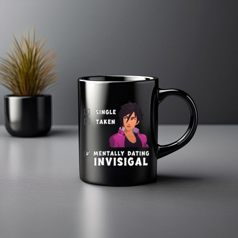 Funny “Mentally Dating Invisigal” Dispatch Game Mug