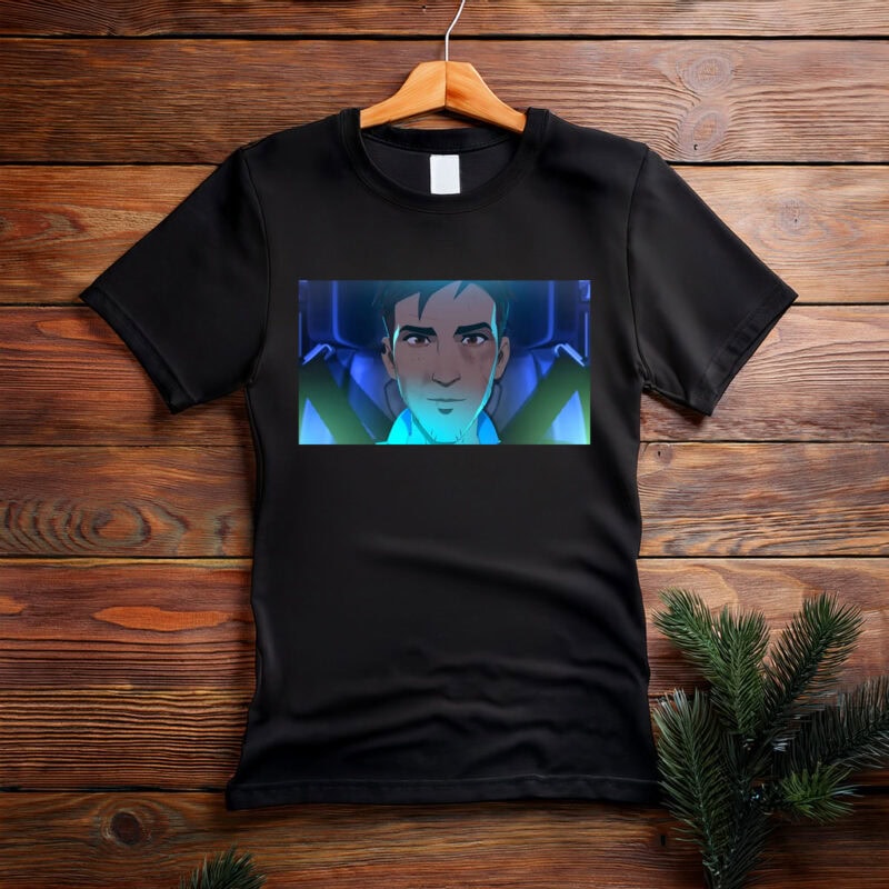 Futuristic Anime Pilot Portrait Graphic T-Shirt