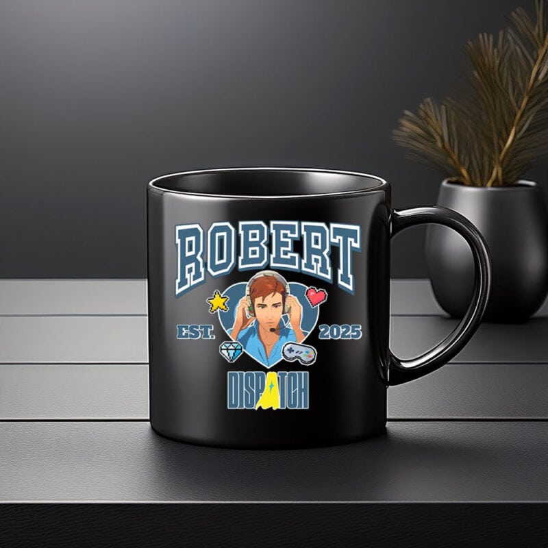 Hero Character Ceramic Coffee Cup EST 2025 – Robert Dispatch Mug