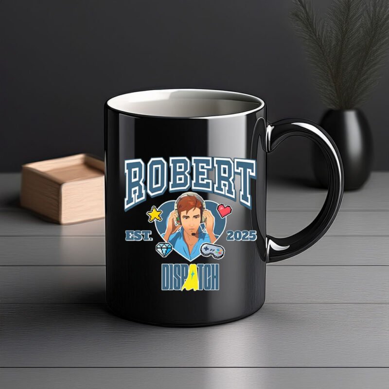 Hero Character Ceramic Coffee Cup EST 2025 – Robert Dispatch Mug