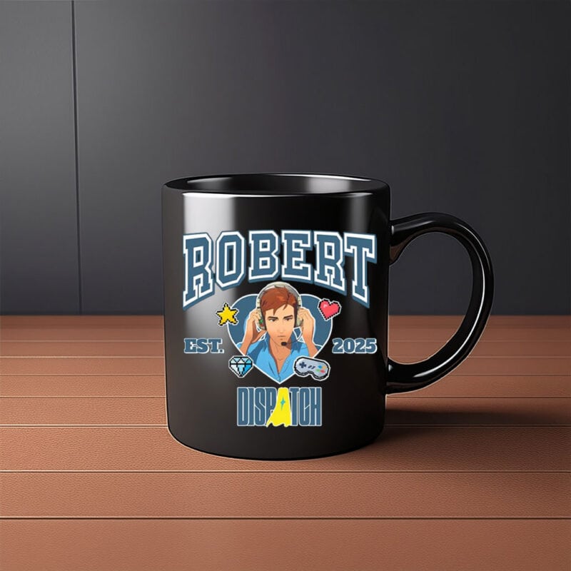 Hero Character Ceramic Coffee Cup EST 2025 – Robert Dispatch Mug