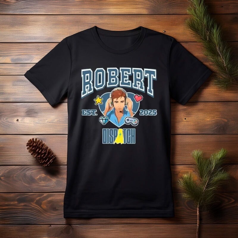 Hero Character Graphic Tee EST 2025 Robert Dispatch Shirt