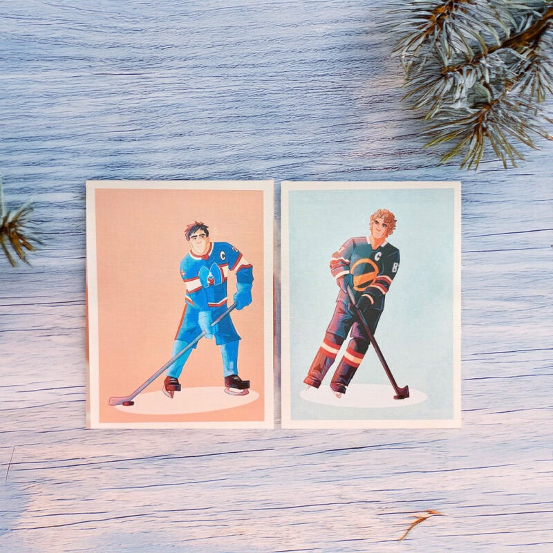 Ilya and Shane Hockey Set Sticker