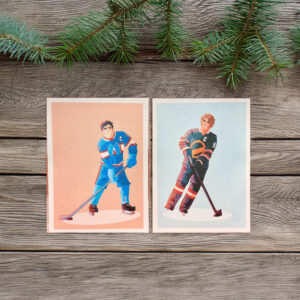 Ilya and Shane Hockey Set Sticker
