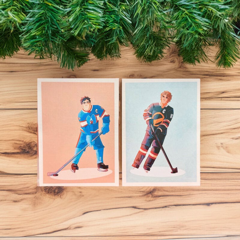 Ilya and Shane Hockey Set Sticker