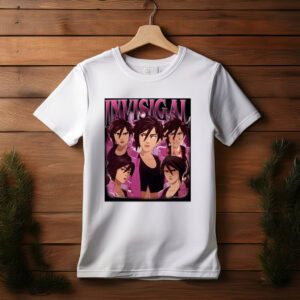 Invisigal Anime Girl Character Collage Retro Graphic Tee